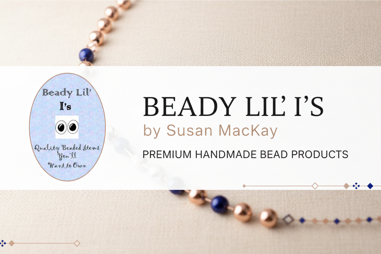 Beady Lil' I's Header Banner - Premium Handmade Bead Products